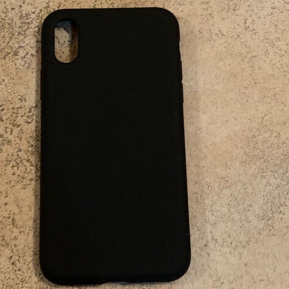 Black Gel Rubber Shockproof iPhone case for Xs/X - Picture 1 of 7